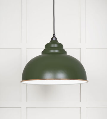 From The Anvil White Gloss Harborne Pendant In Heath