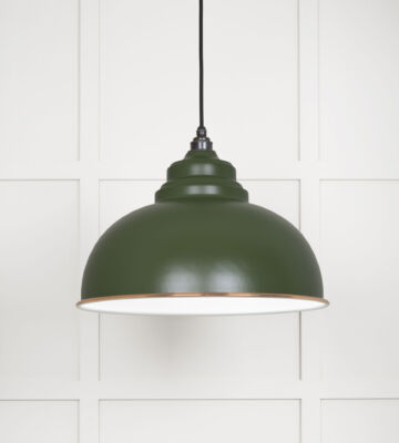 From The Anvil White Gloss Harborne Pendant in Heath