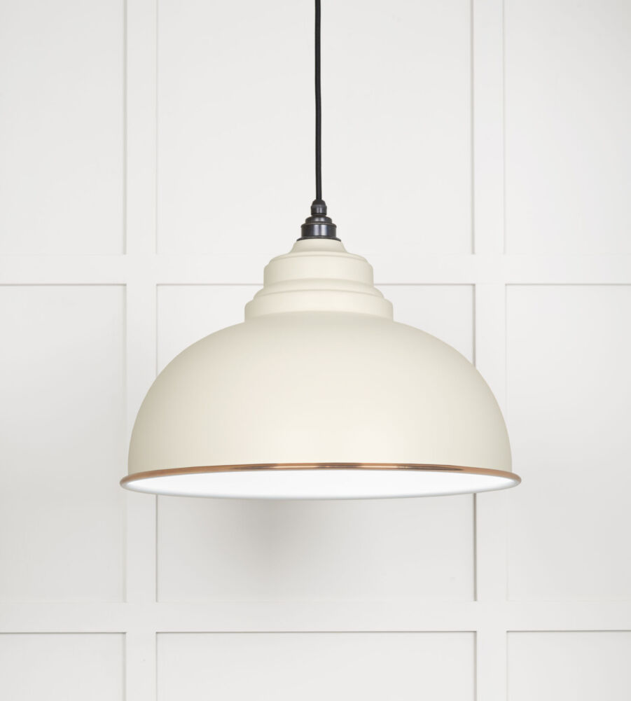 From The Anvil White Gloss Harborne Pendant in Teasel