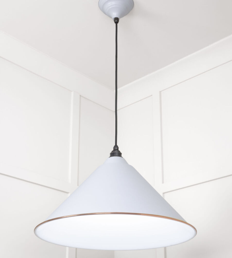 From The Anvil White Gloss Hockley Pendant in Birch - Image 4