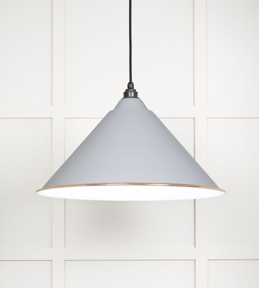 From The Anvil White Gloss Hockley Pendant in Birch