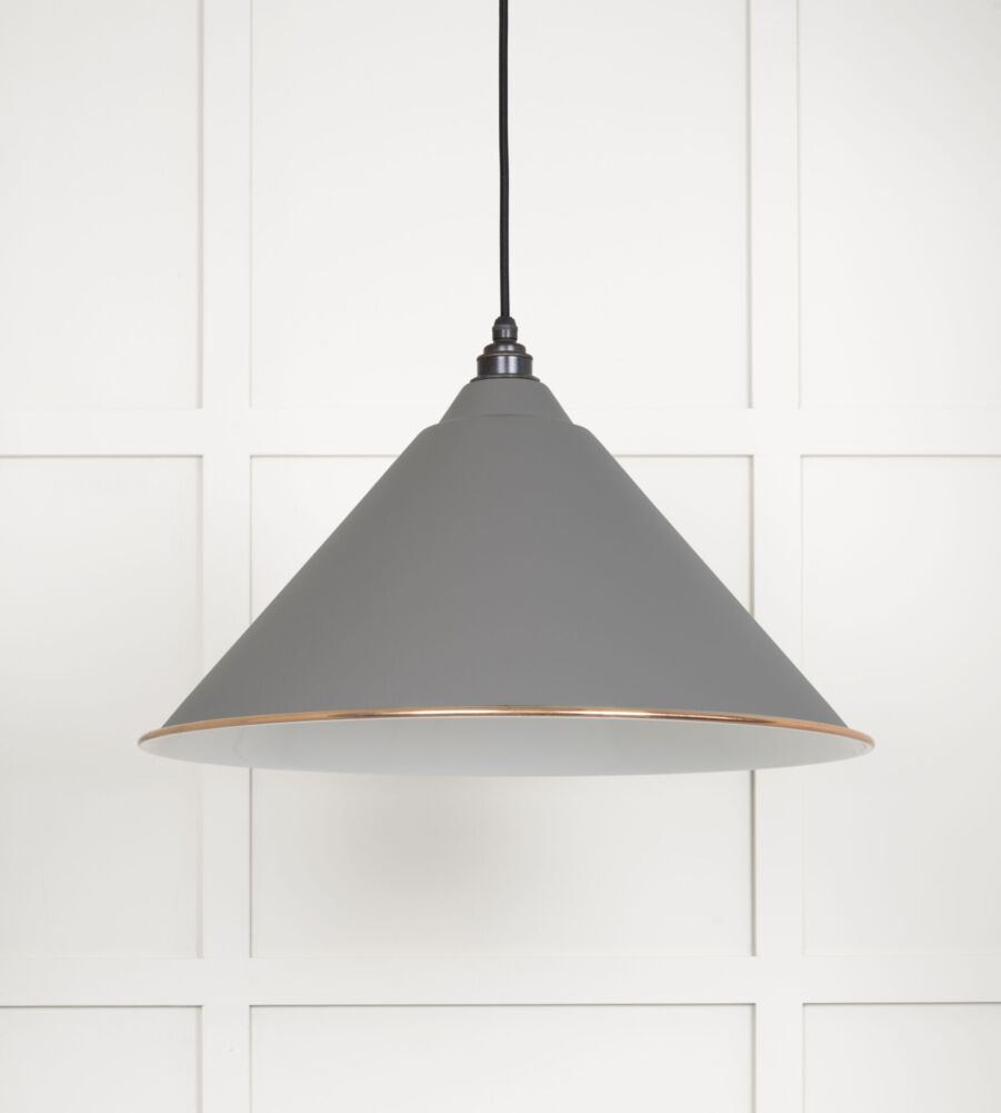 From The Anvil White Gloss Hockley Pendant in Bluff - Image 3