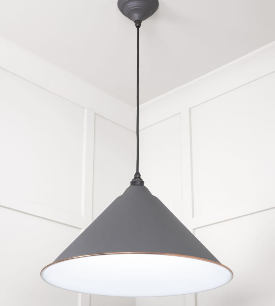 From The Anvil White Gloss Hockley Pendant in Bluff - Image 4