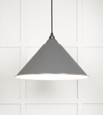 From The Anvil White Gloss Hockley Pendant In Bluff