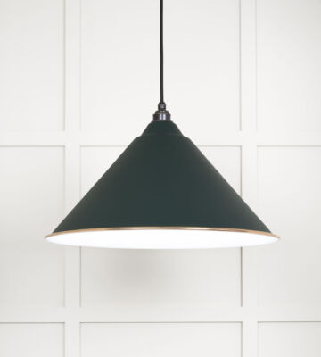 From The Anvil White Gloss Hockley Pendant In Dingle