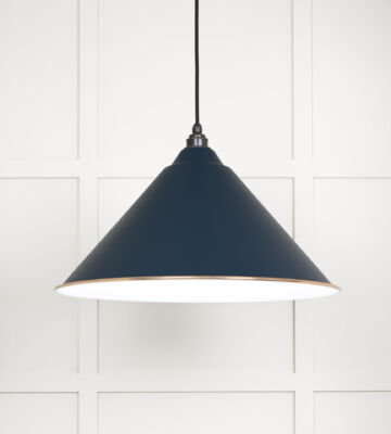 From The Anvil White Gloss Hockley Pendant In Dusk