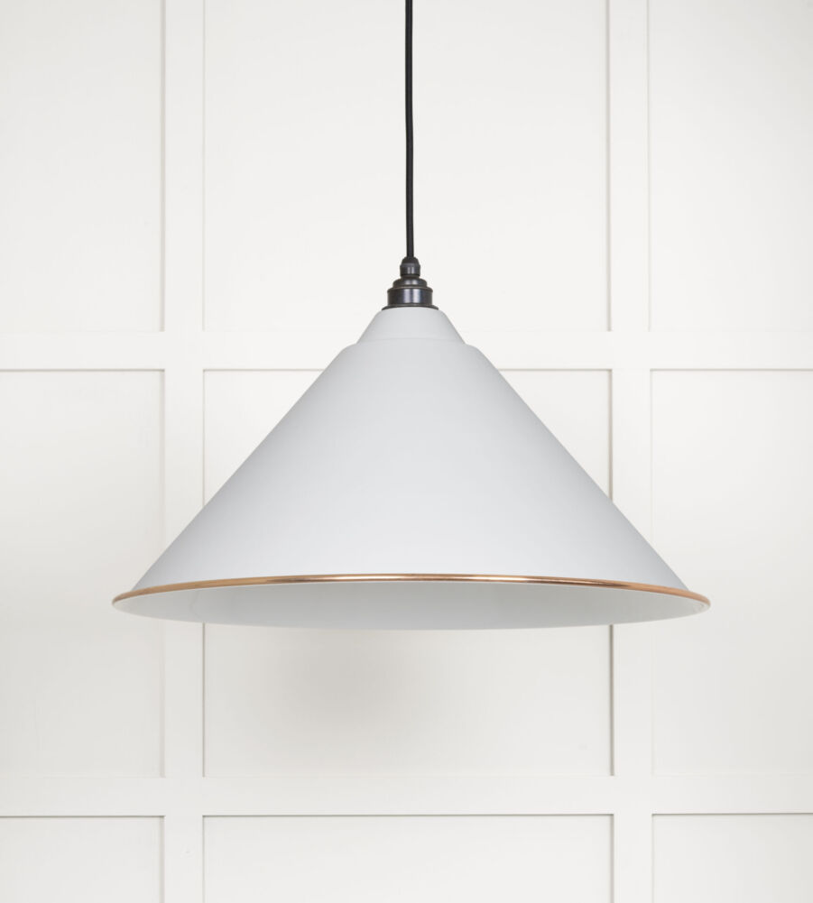 From The Anvil White Gloss Hockley Pendant in Flock - Image 3