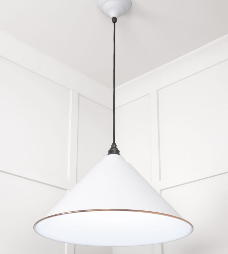 From The Anvil White Gloss Hockley Pendant in Flock - Image 4