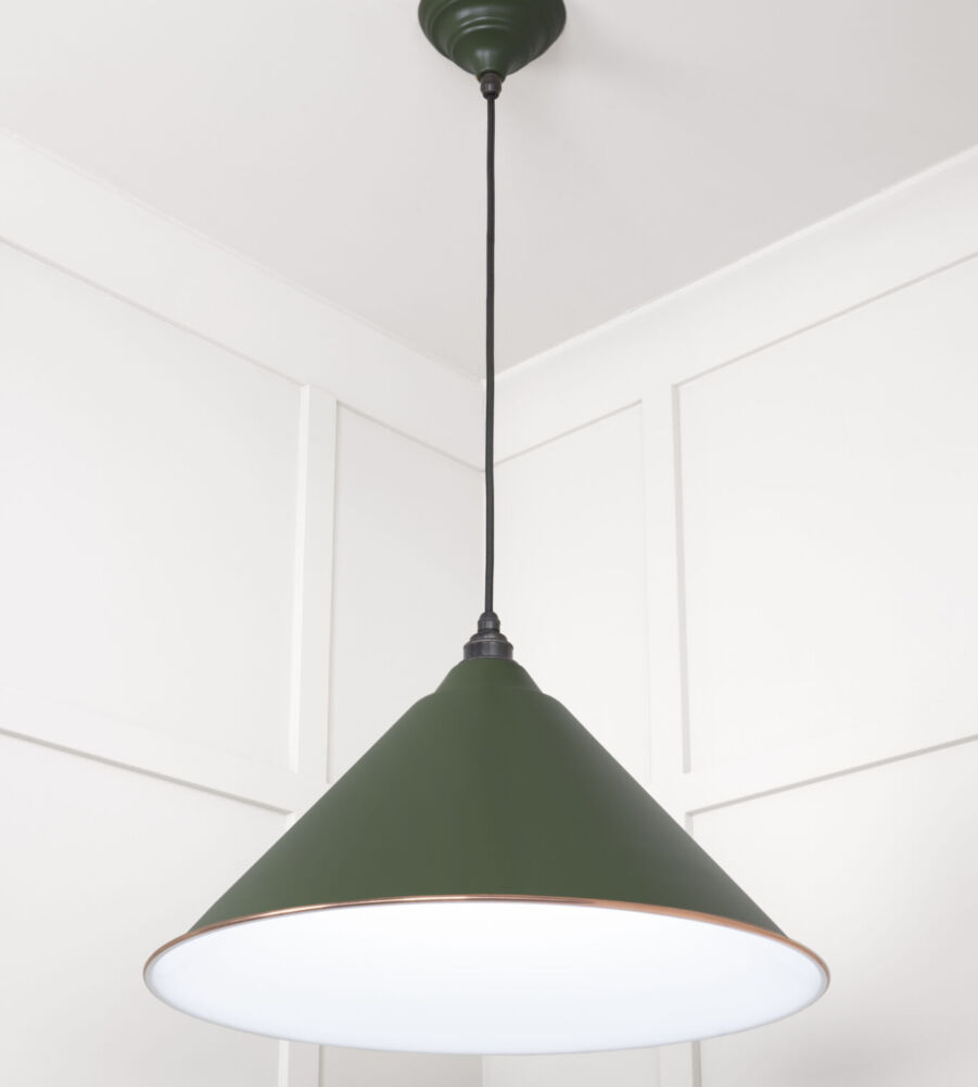 From The Anvil White Gloss Hockley Pendant in Heath - Image 4