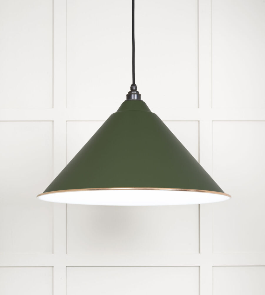 From The Anvil White Gloss Hockley Pendant in Heath