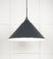 From The Anvil White Gloss Hockley Pendant in Soot