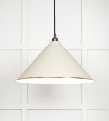 From The Anvil White Gloss Hockley Pendant In Teasel