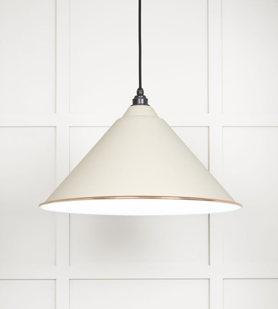 From The Anvil White Gloss Hockley Pendant in Teasel
