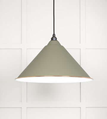 From The Anvil White Gloss Hockley Pendant In Tump