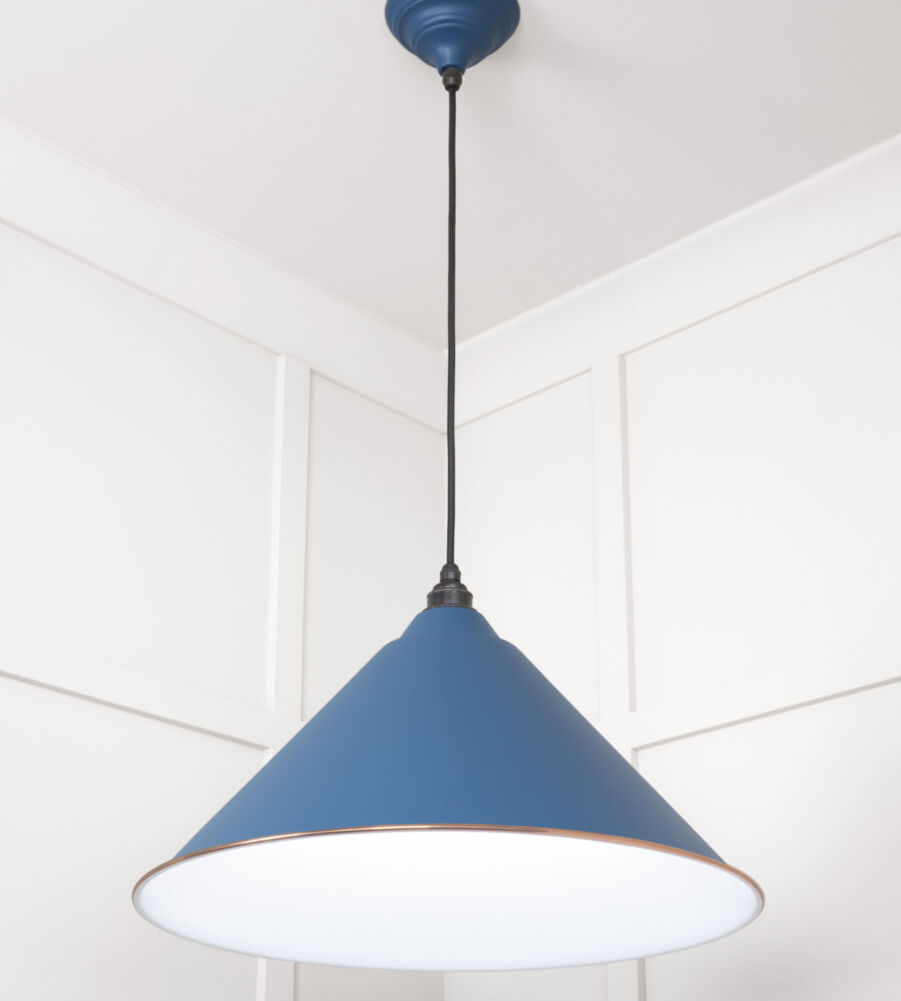 From The Anvil White Gloss Hockley Pendant in Upstream - Image 4