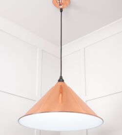 From The Anvil White Gloss Hockley Pendant in Copper - Image 4