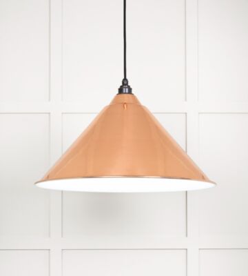 From The Anvil White Gloss Hockley Pendant In Copper