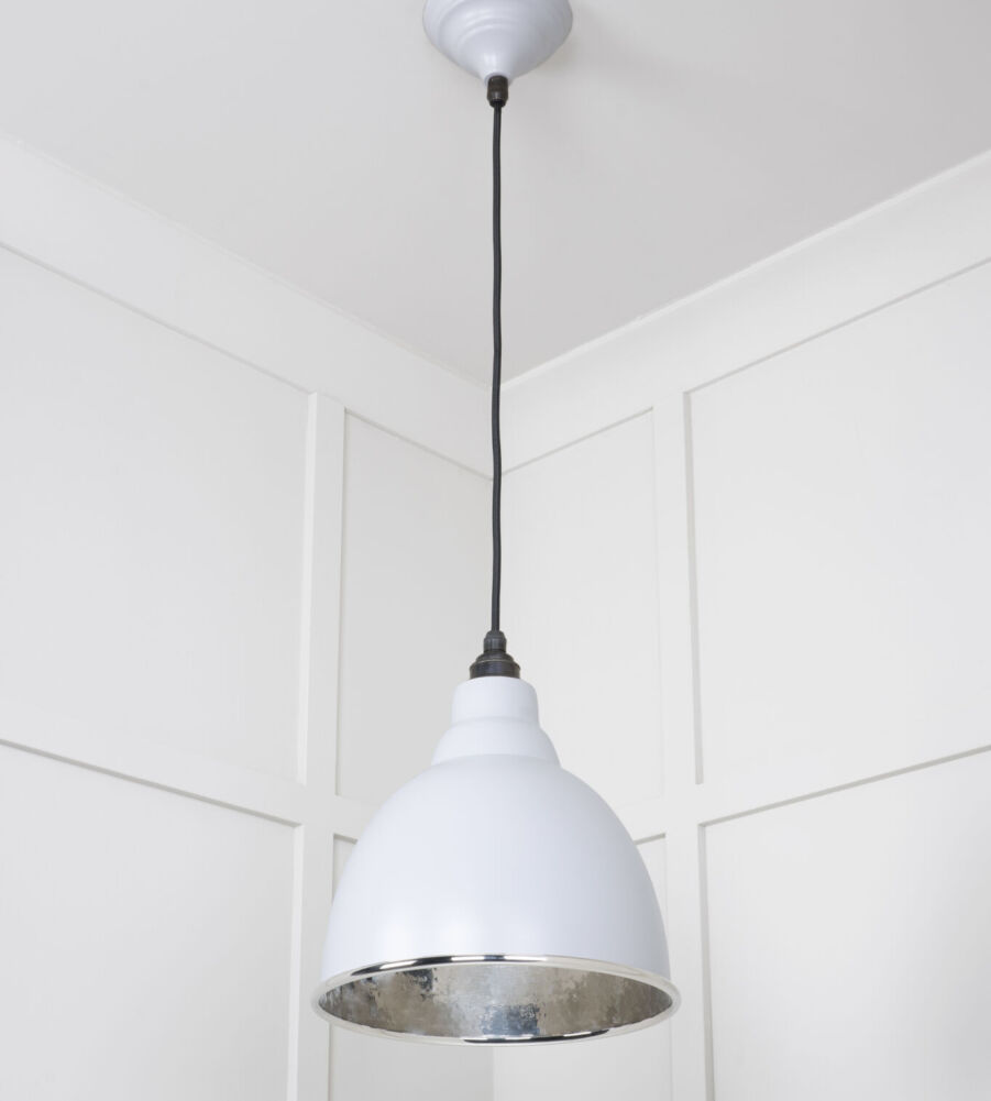 From The Anvil Hammered Nickel Brindley Pendant in Birch - Image 4