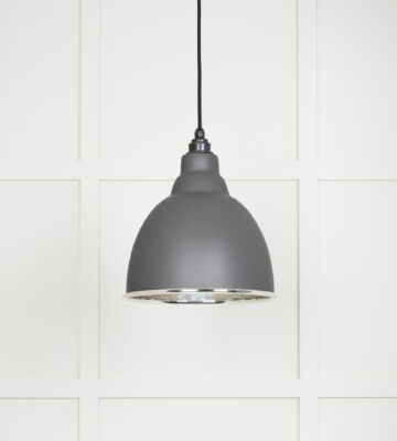 From The Anvil Hammered Nickel Brindley Pendant in Bluff