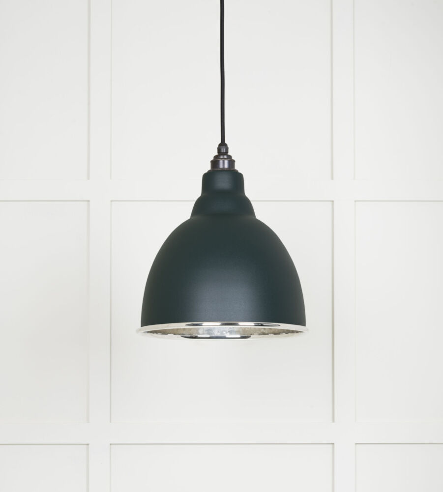 From The Anvil Hammered Nickel Brindley Pendant in Dingle