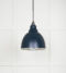 From The Anvil Hammered Nickel Brindley Pendant in Dusk