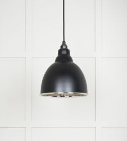 From The Anvil Hammered Nickel Brindley Pendant in Elan Black - Image 3