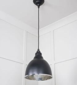 From The Anvil Hammered Nickel Brindley Pendant in Elan Black - Image 4