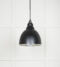 From The Anvil Hammered Nickel Brindley Pendant in Elan Black