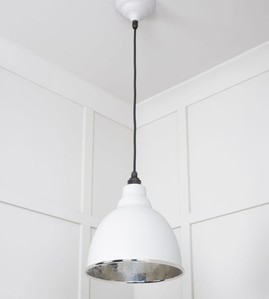 From The Anvil Hammered Nickel Brindley Pendant in Flock - Image 4