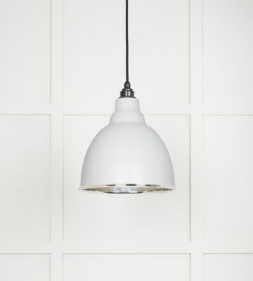 From The Anvil Hammered Nickel Brindley Pendant in Flock