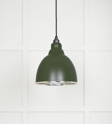 From The Anvil Hammered Nickel Brindley Pendant In Heath