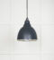 From The Anvil Hammered Nickel Brindley Pendant in Soot