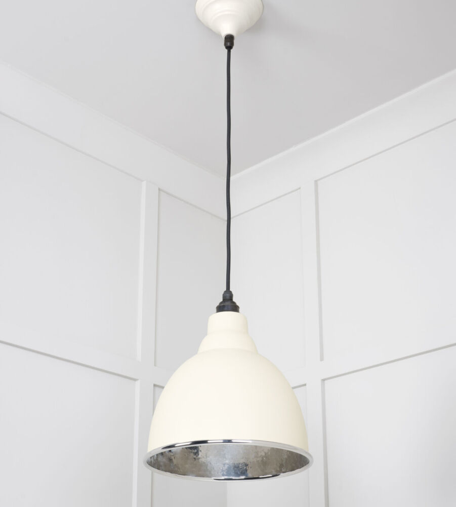 From The Anvil Hammered Nickel Brindley Pendant in Teasel - Image 4