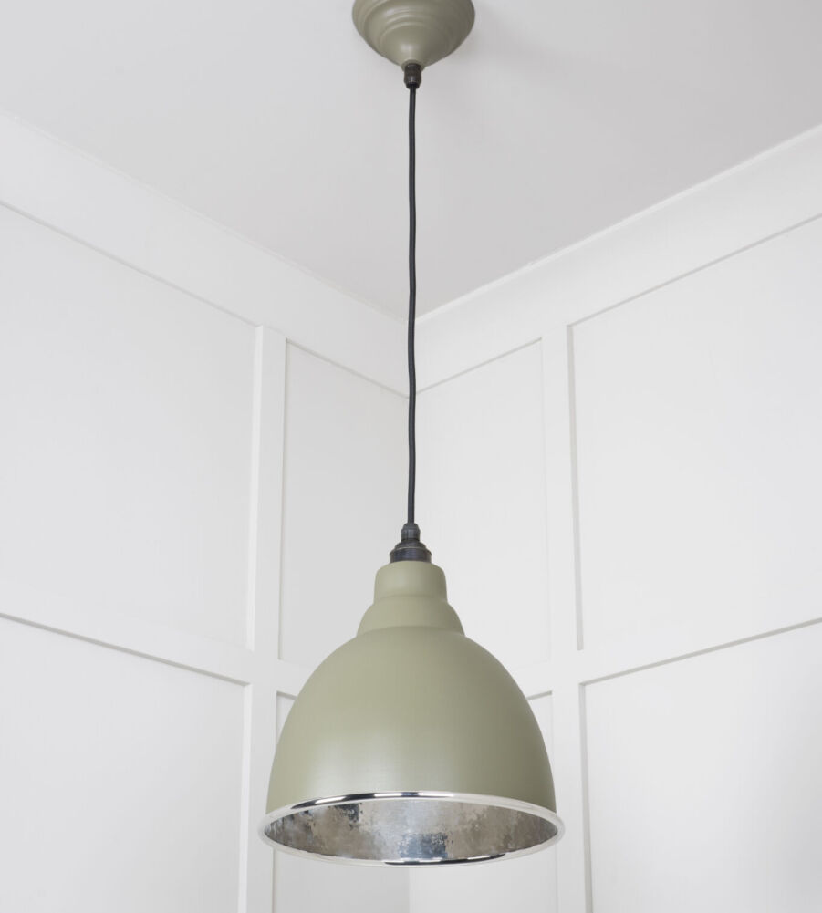 From The Anvil Hammered Nickel Brindley Pendant in Tump - Image 4
