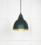 From The Anvil Hammered Brass Brindley Pendant in Dingle