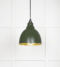 From The Anvil Hammered Brass Brindley Pendant in Heath