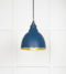 From The Anvil Hammered Brass Brindley Pendant in Upstream