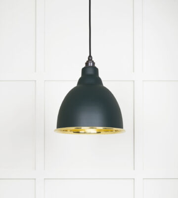 From The Anvil Smooth Brass Brindley Pendant In Dingle