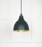From The Anvil Smooth Brass Brindley Pendant in Dingle