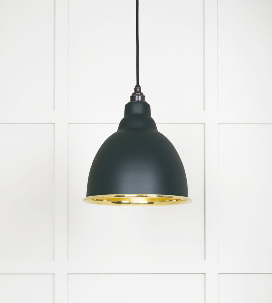 From The Anvil Smooth Brass Brindley Pendant in Dingle