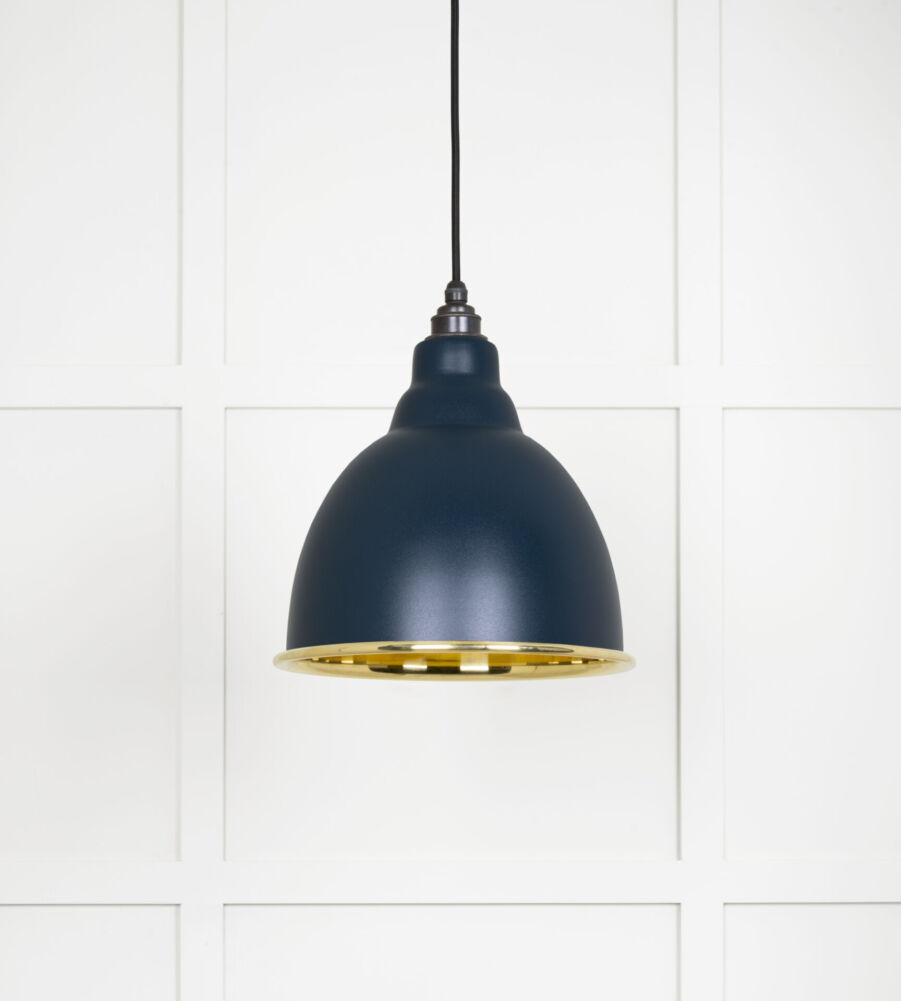 From The Anvil Smooth Brass Brindley Pendant in Dusk - Image 3