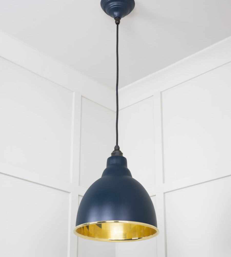 From The Anvil Smooth Brass Brindley Pendant in Dusk - Image 4