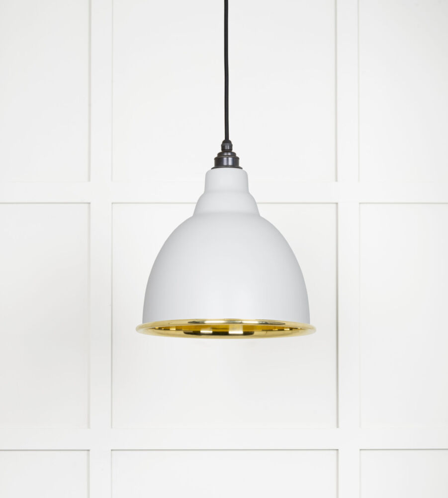 From The Anvil Smooth Brass Brindley Pendant in Flock - Image 3