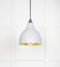 From The Anvil Smooth Brass Brindley Pendant in Flock