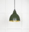 From The Anvil Smooth Brass Brindley Pendant in Heath