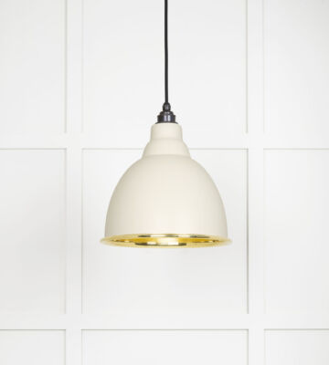 From The Anvil Smooth Brass Brindley Pendant in Teasel