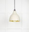 From The Anvil Smooth Brass Brindley Pendant in Teasel