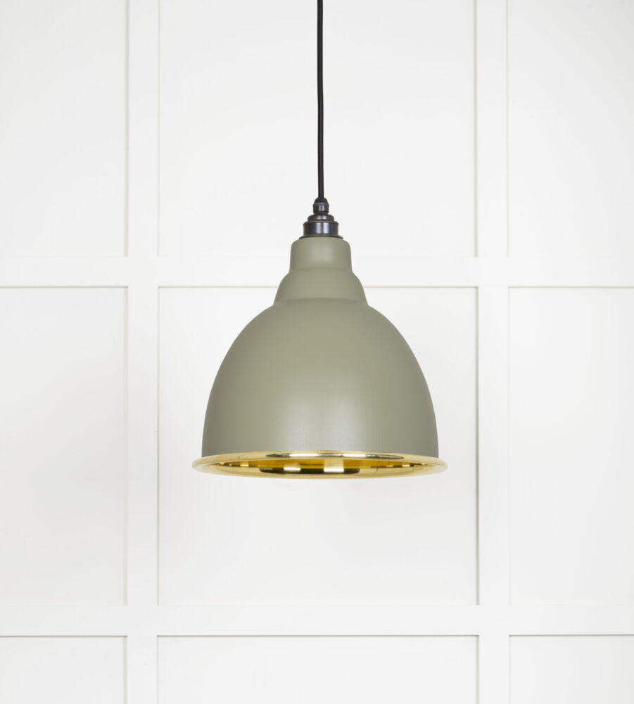 From The Anvil Smooth Brass Brindley Pendant in Tump - Image 3