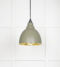 From The Anvil Smooth Brass Brindley Pendant in Tump
