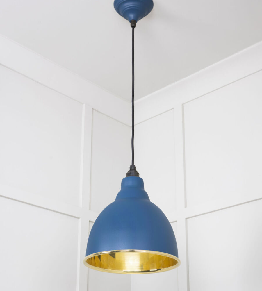 From The Anvil Smooth Brass Brindley Pendant in Upstream - Image 4